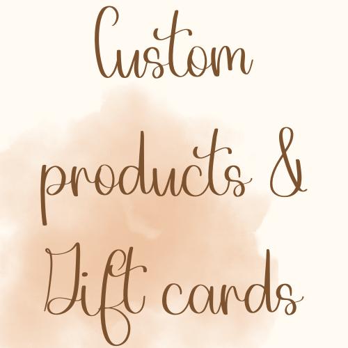 Custom Products and Giftcards