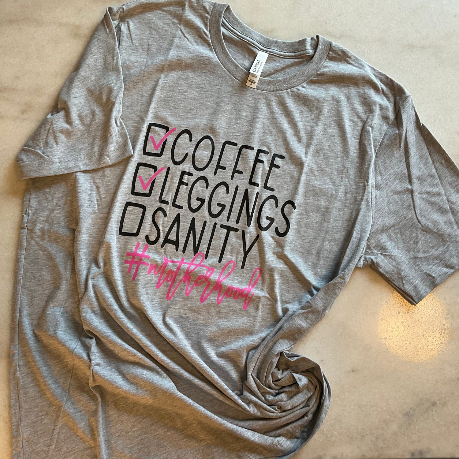 Coffee Leggings Sanity #motherhood Shirts