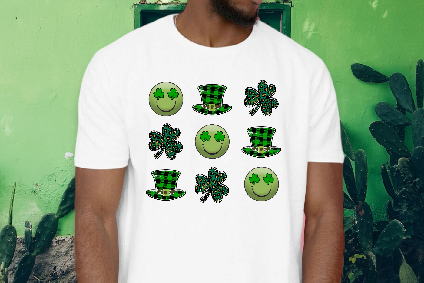 SHAMROCKS AND SMILEY FACES